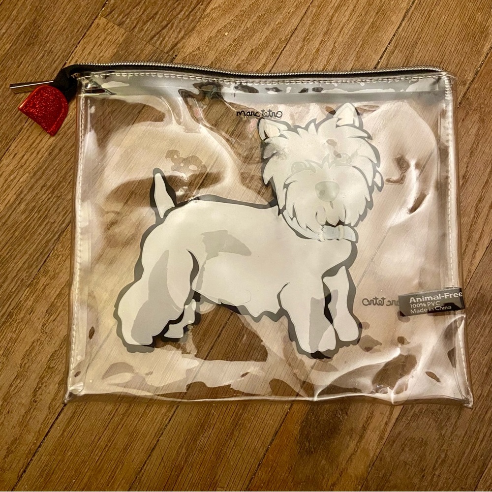 Marc Tetro White Dog Cosmetic Bag - Picture 2 of 2